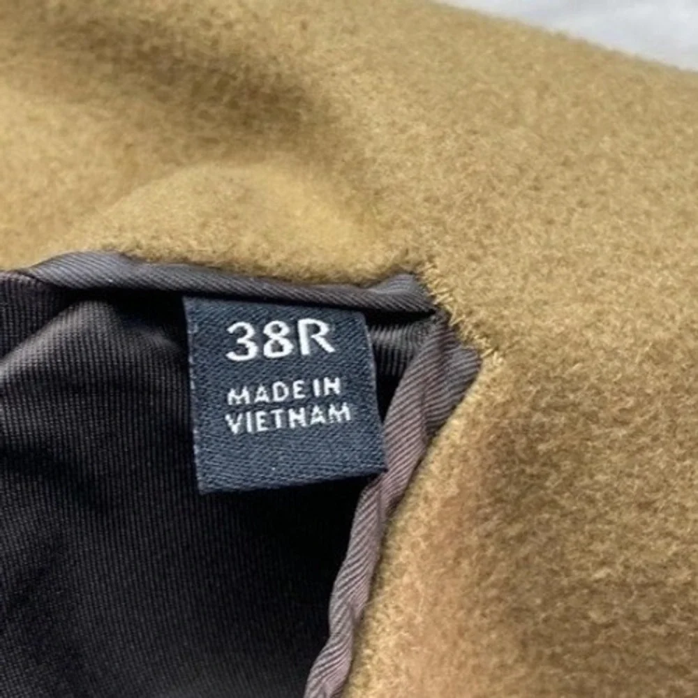 Banana Republic Blazer Mens 38R Beige Wool Blend Tailored Fit Sport‎ Coat Jacket